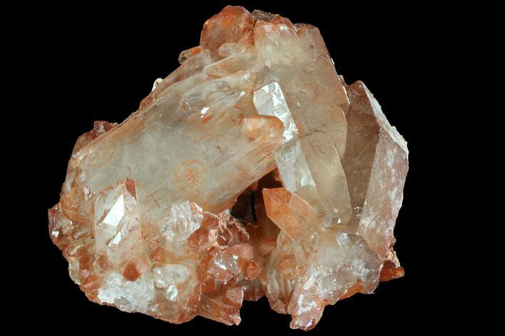 Natural, Red Quartz Crystal Cluster - Morocco #88927